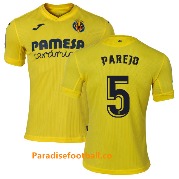 2020-2021 Villarreal Home Kit Soccer Jersey Parejo #5